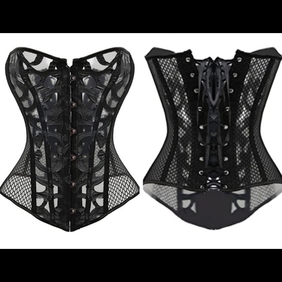 ‼️New!! Hollow Lace Up Corset - Picture 4 of 8